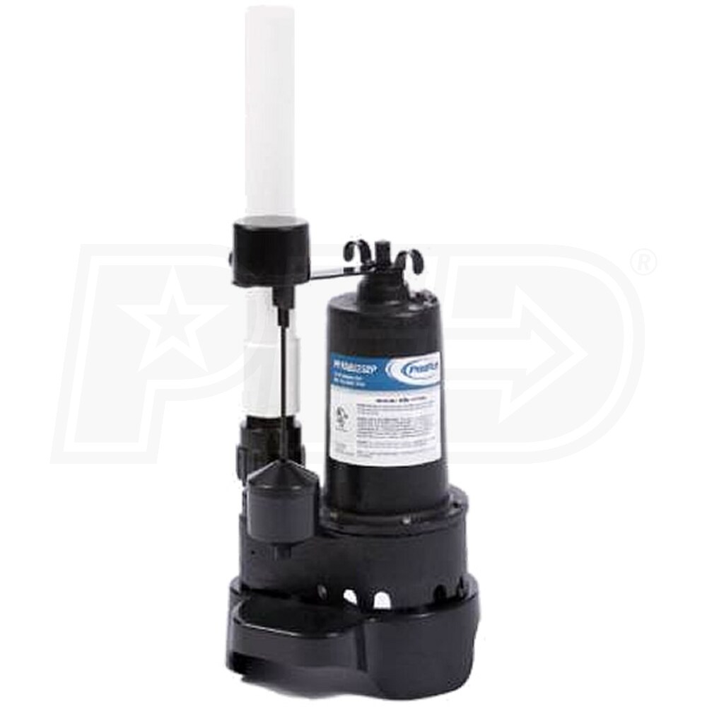 ProFlo PFTG92352P - 1/3 HP Cast Iron Submersible Sump Package PVC W ...