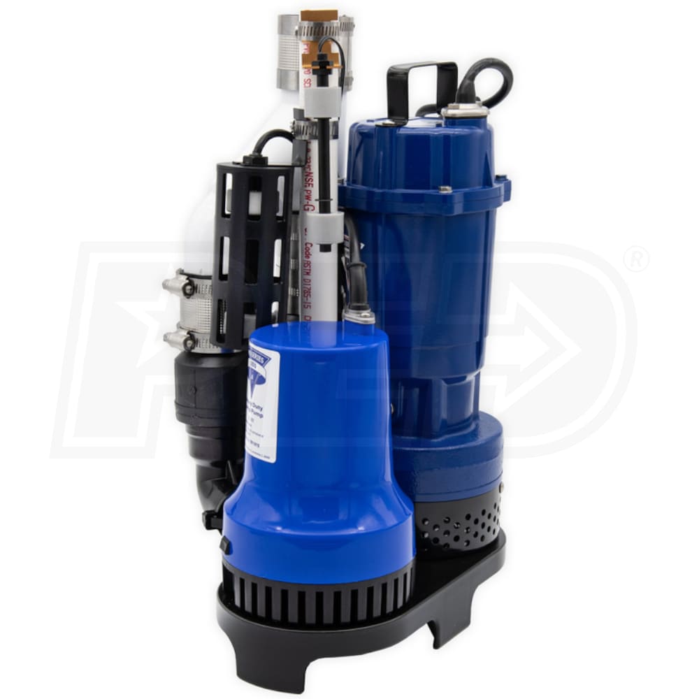 Pro Series Ps C22 13 Hp Combination Primary And Backup Sump Pump System 9360