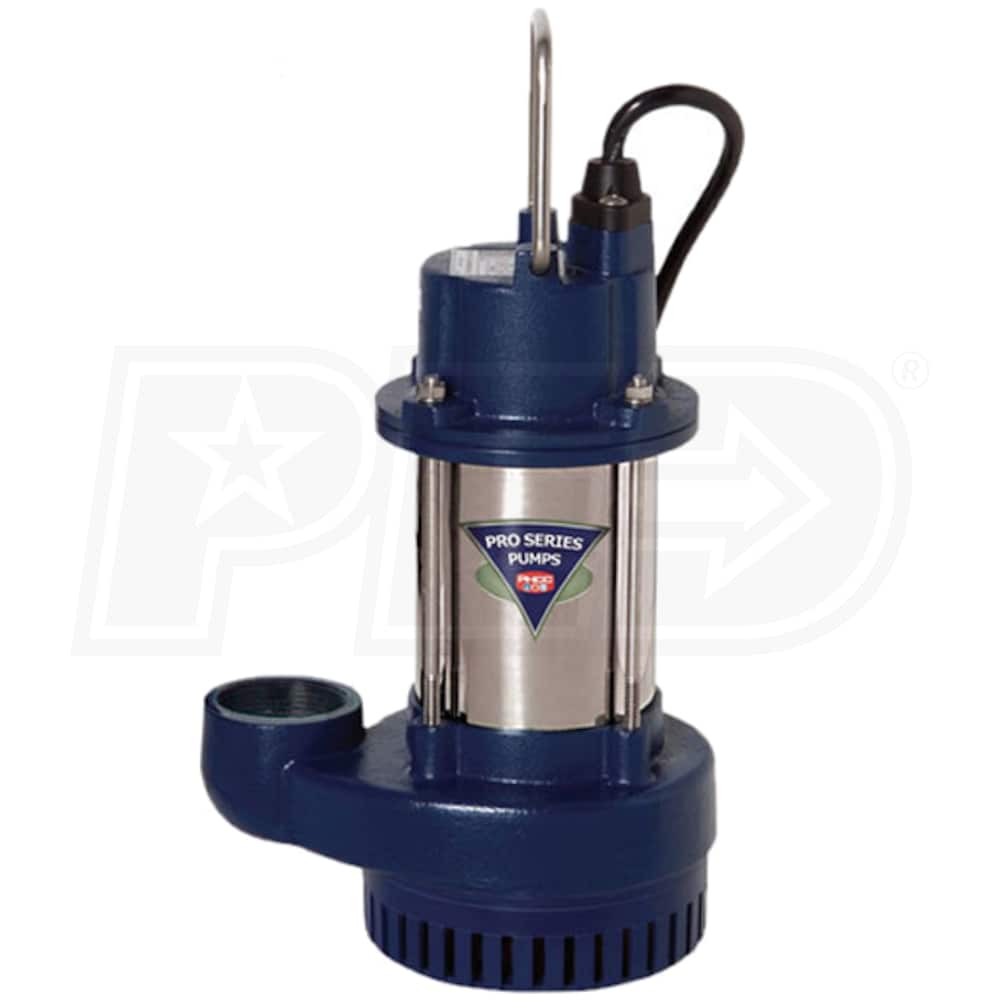 Pro Series S3033-NS - 1/3 HP Cast Iron / Stainless Steel Submersible Sump  Pump Non-Automatic