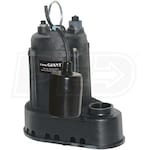 Little Giant SC50T - 1/2 HP Cast Iron Submersible Sump Pump w/ Tether Float Switch