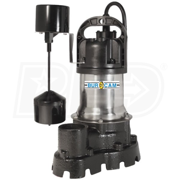 Bur-Cam 300526 Burcam Pumps 1/2 HP Heavy Duty Stainless Steel & Cast ...