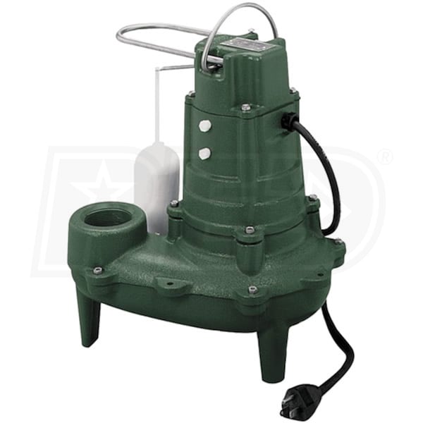 Zoeller 267-0001 M267 - 1/2 HP Cast Iron Sewage Pump 2-Inch w/ Vertical  Float